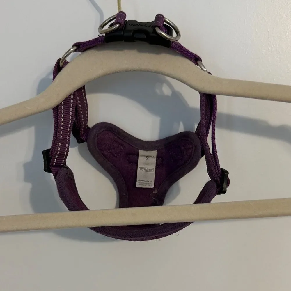 Voyager Adjustable Step-in Flex Breathable Mesh Dog Harness Purple Small